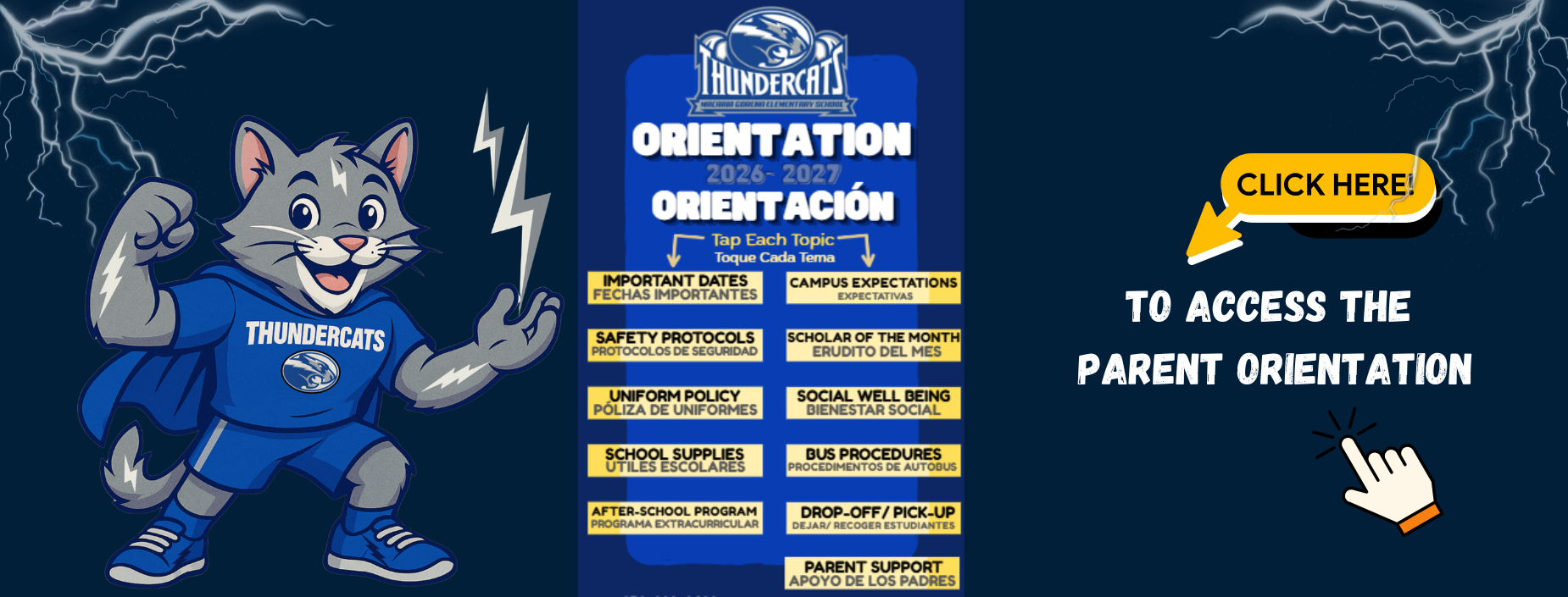 Parent Orientation for Gorena Elementary is available for parents to view.