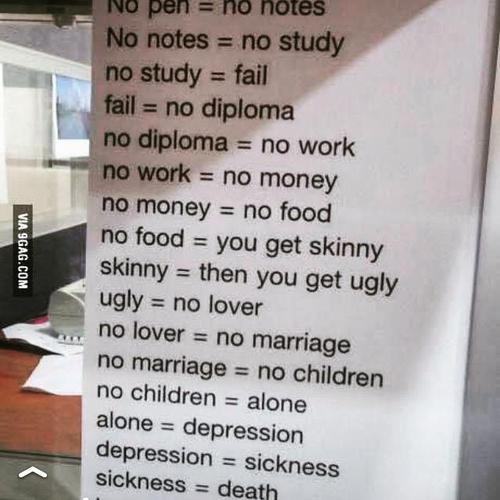 Why bring a pencil to class?