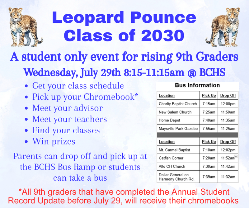 Freshman Pounce Class of 2030