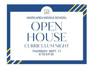 Mars Area Middle School Open House
