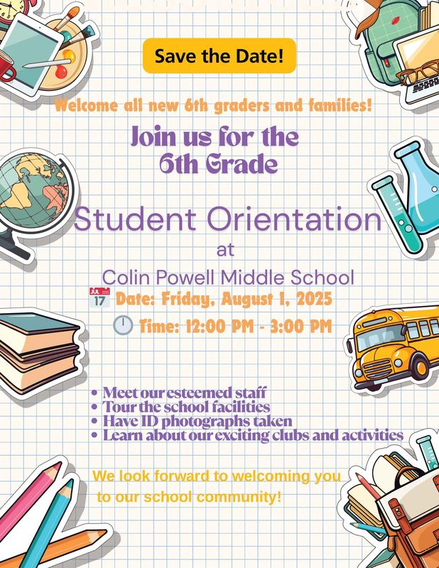 6th Grade Orientation