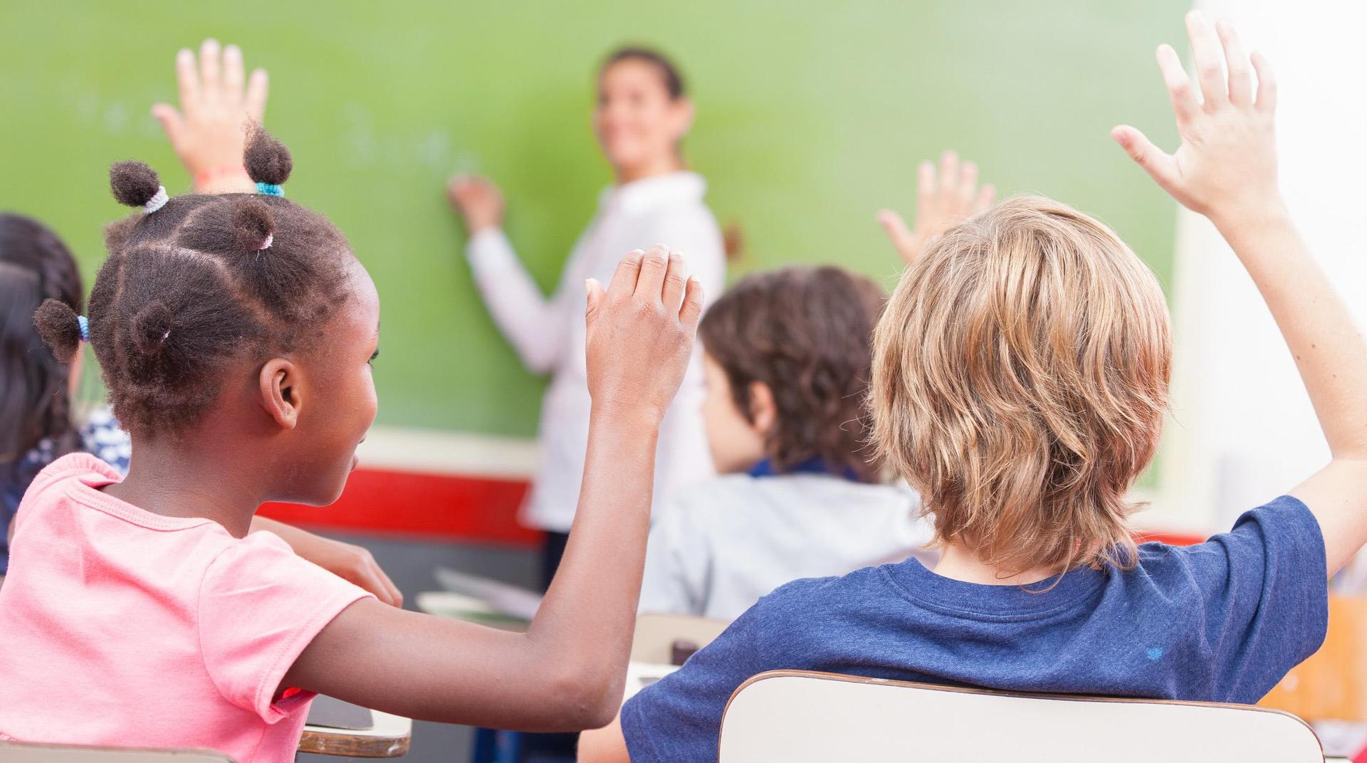 Students in a classroom
