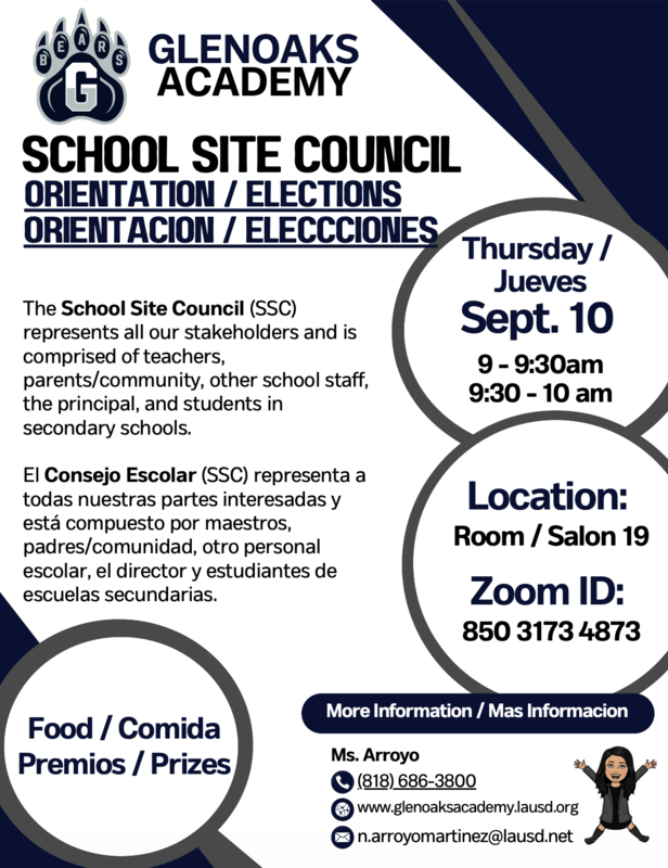 school site council flyer
