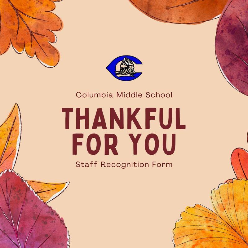 Thankful for You Staff Recognition Form