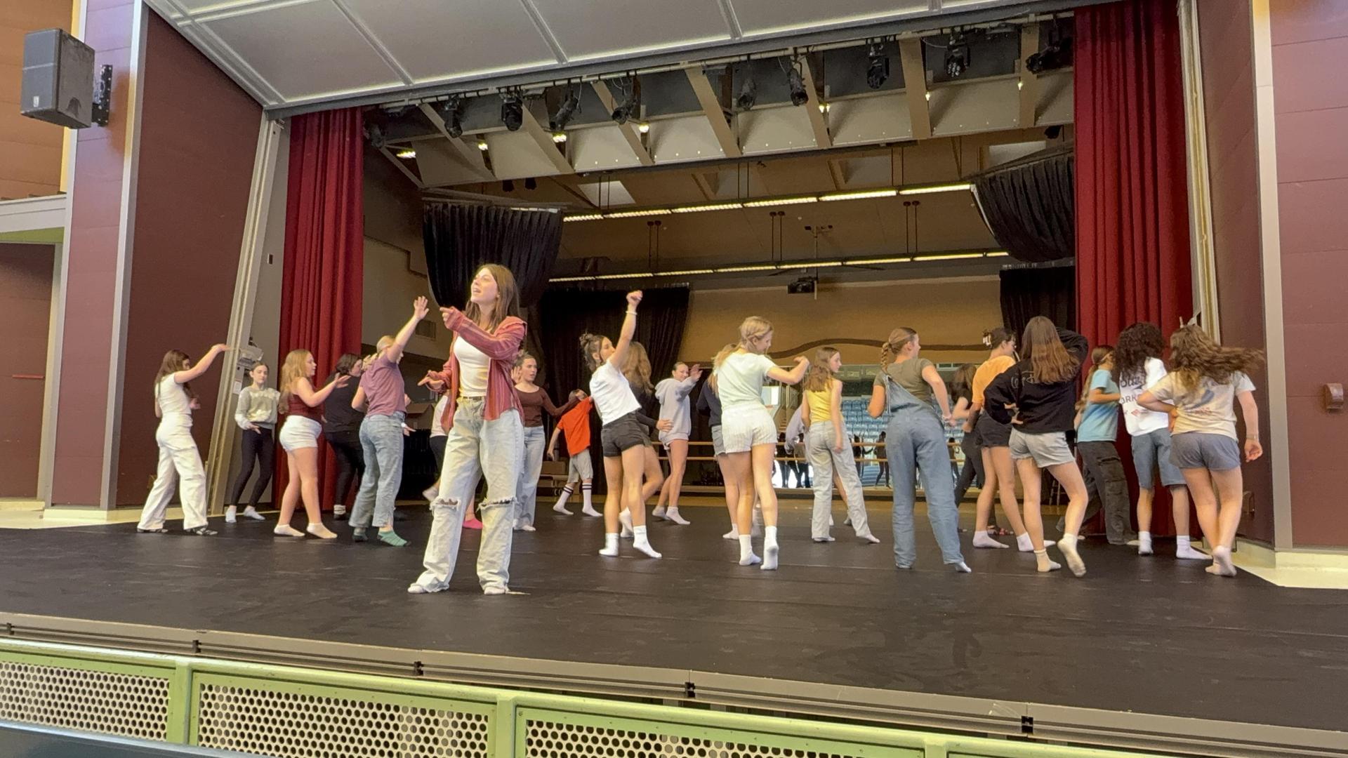 photos of choir and drama students