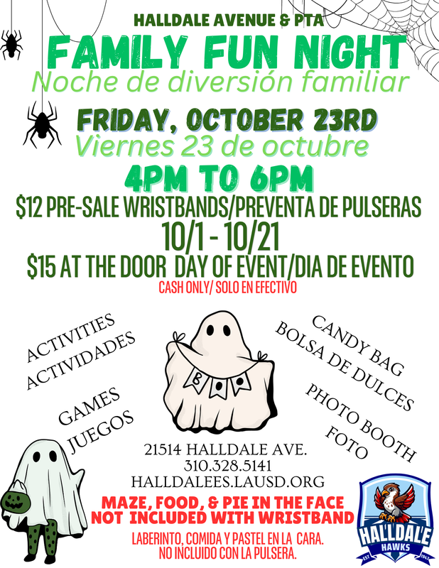 Family fun night announcement