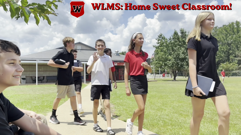 WLMS Students Walking on the Sidewalk