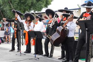 Mariachi group performing outdoors