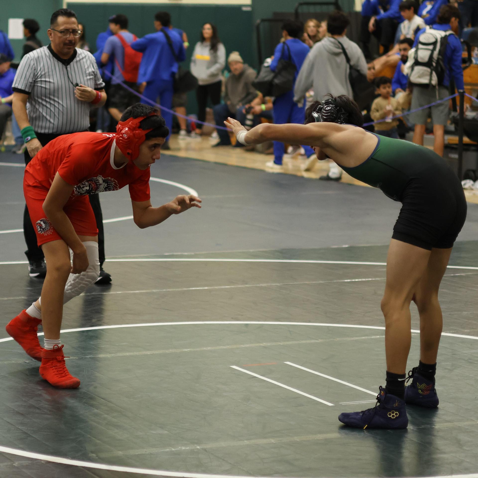 Boys wrestling in the Liberty Duals event 170