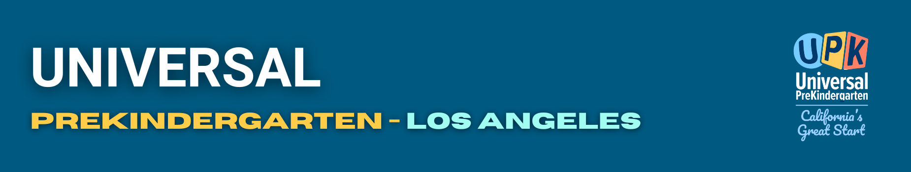 UPK banner for Los Angeles County