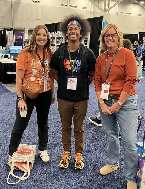 (L-R) Amber Cla[[, Mychal Treets, and Lisa Dobrose at AASL Conference