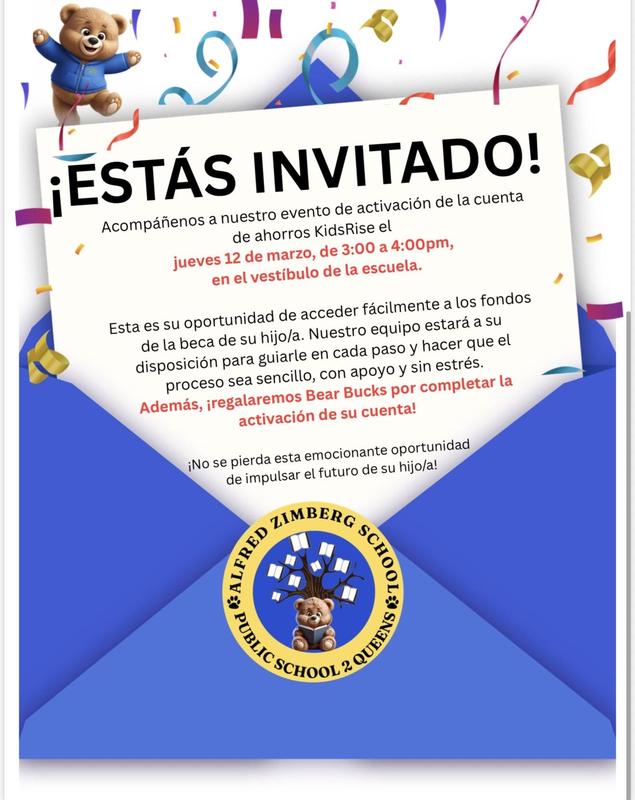 Flyer for kids rise in Spanish