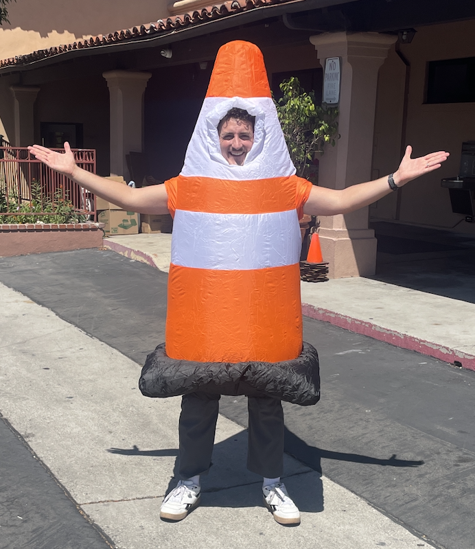 giant traffic cone