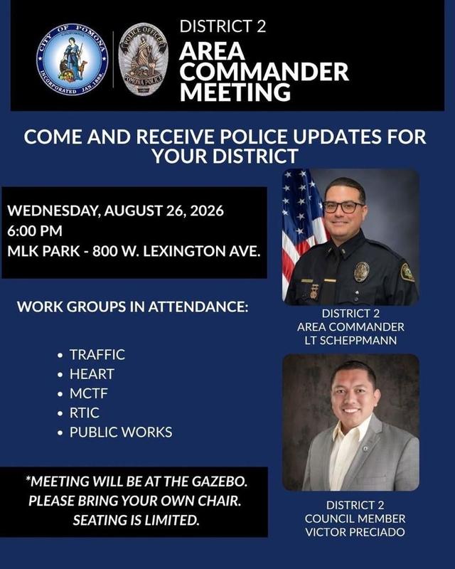 District 2 Area Commander Meeting 8.26.26