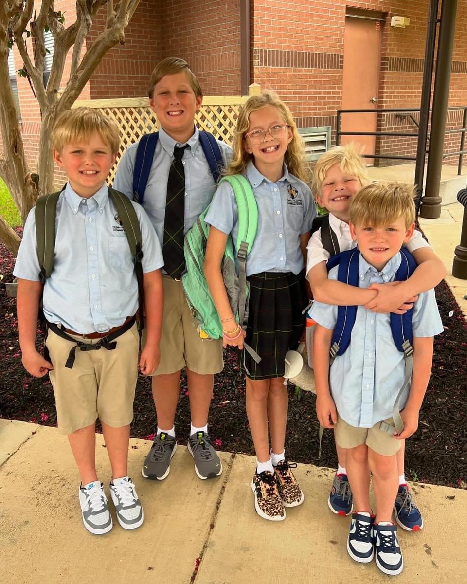 Kids going to school