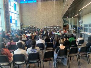 Students and families gather for the THS Advanced Academics awards ceremony