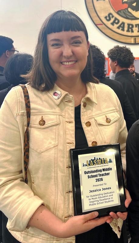 Ms. Jones and her award