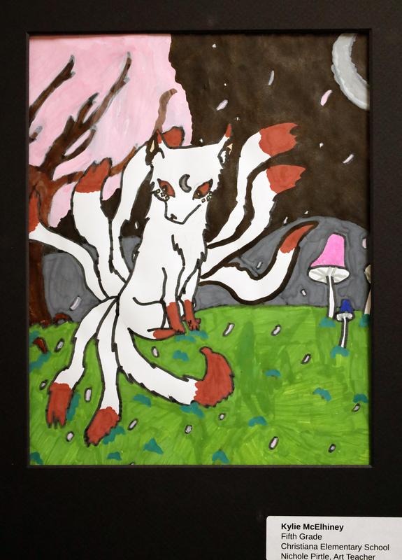 Student artwork on display