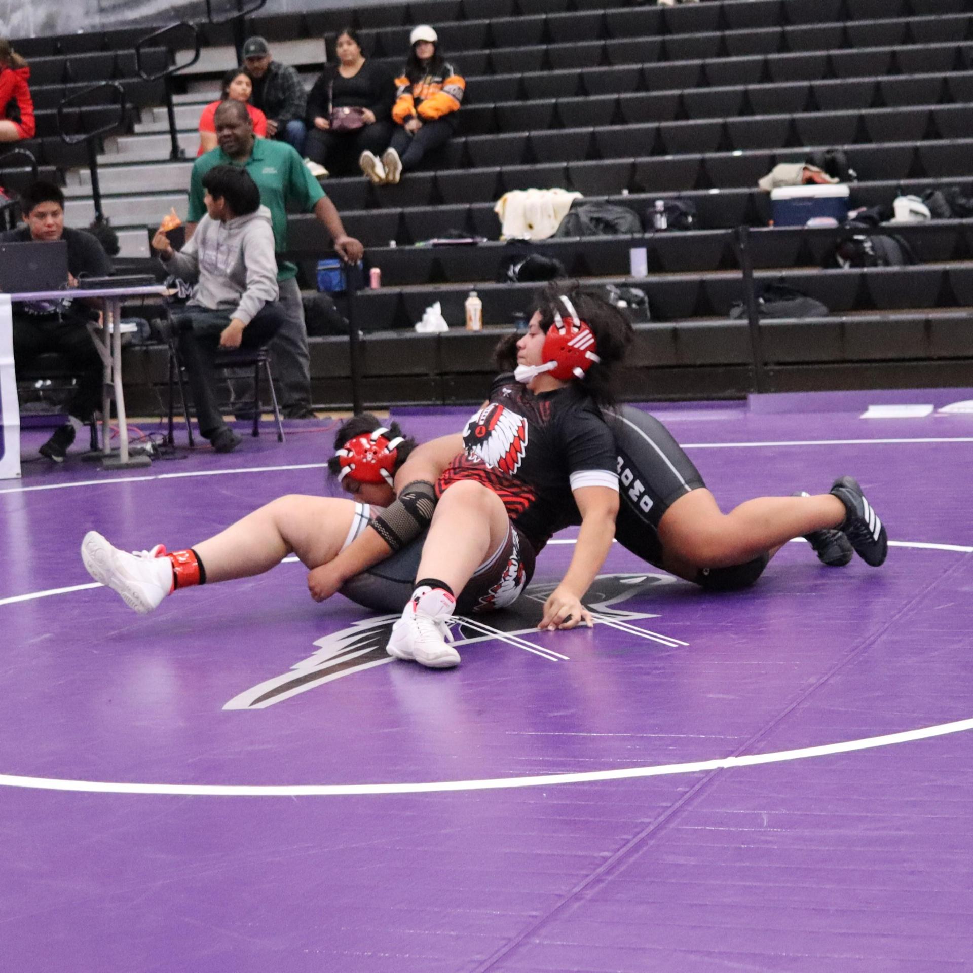 Girls wrestling at madera south