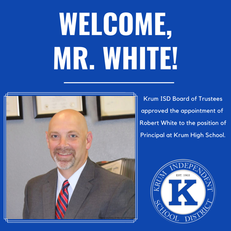 graphic reads welcome mr white with brief description and a photo of robert white
