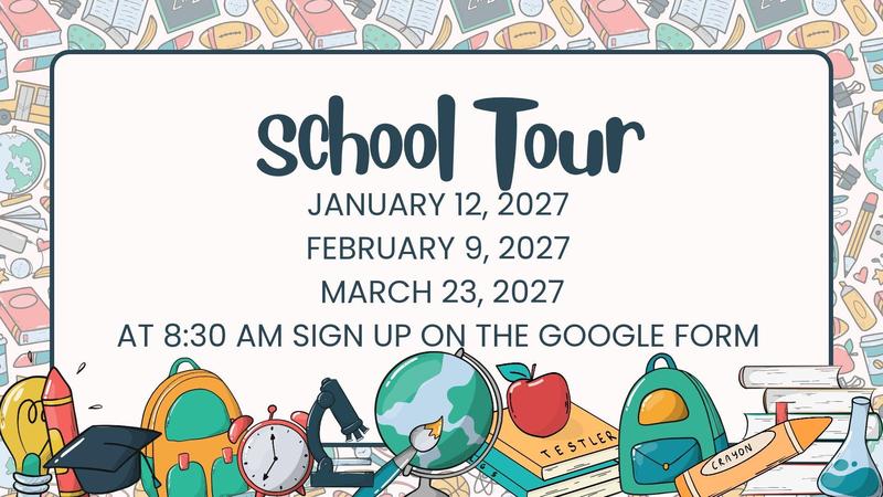 School Tour Sign Up Click Here Featured Photo