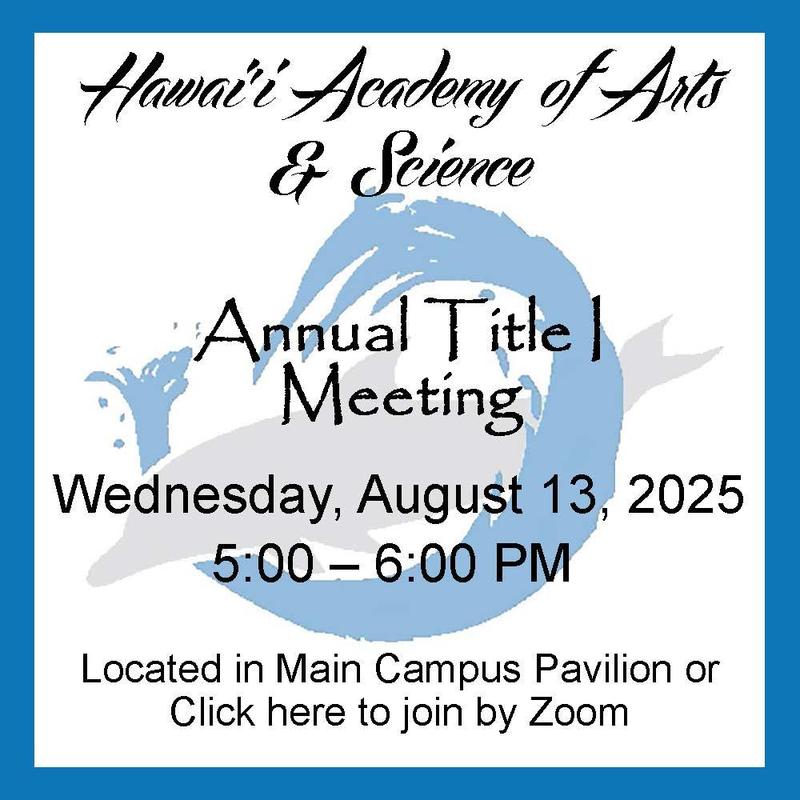 Annual parent meeting flyer