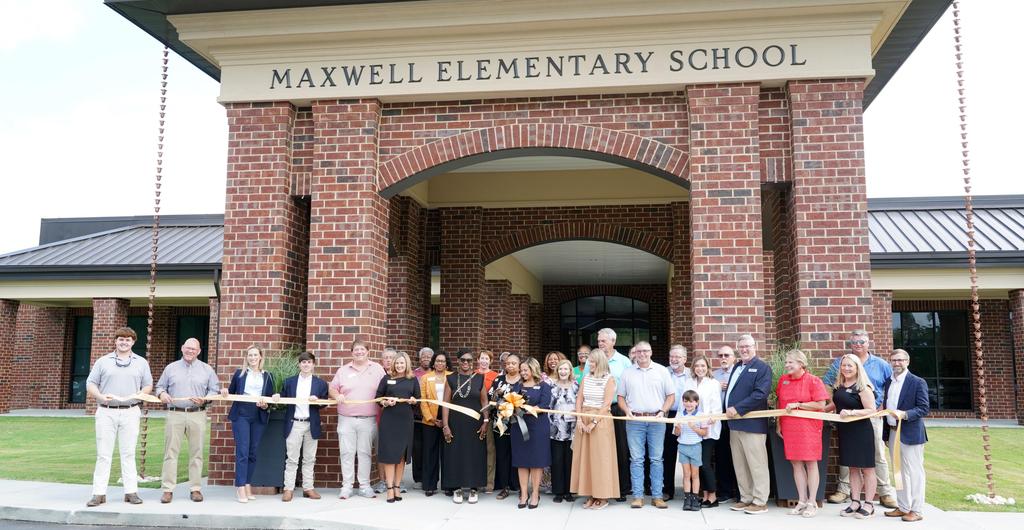 Ribbon cutting at Maxwell Elementary