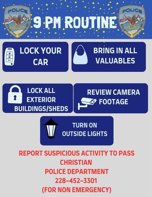 Please remember your night time routine!