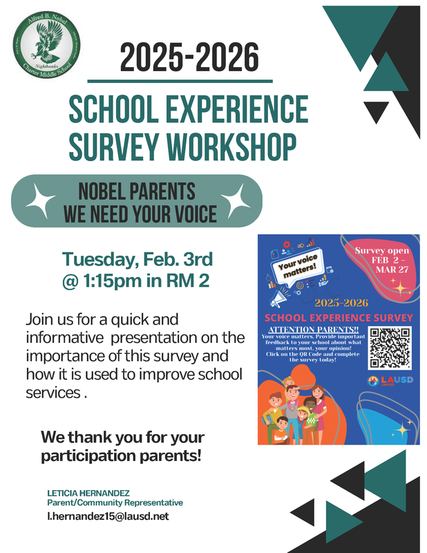 School Experience Survey Parent Workshop Featured Photo