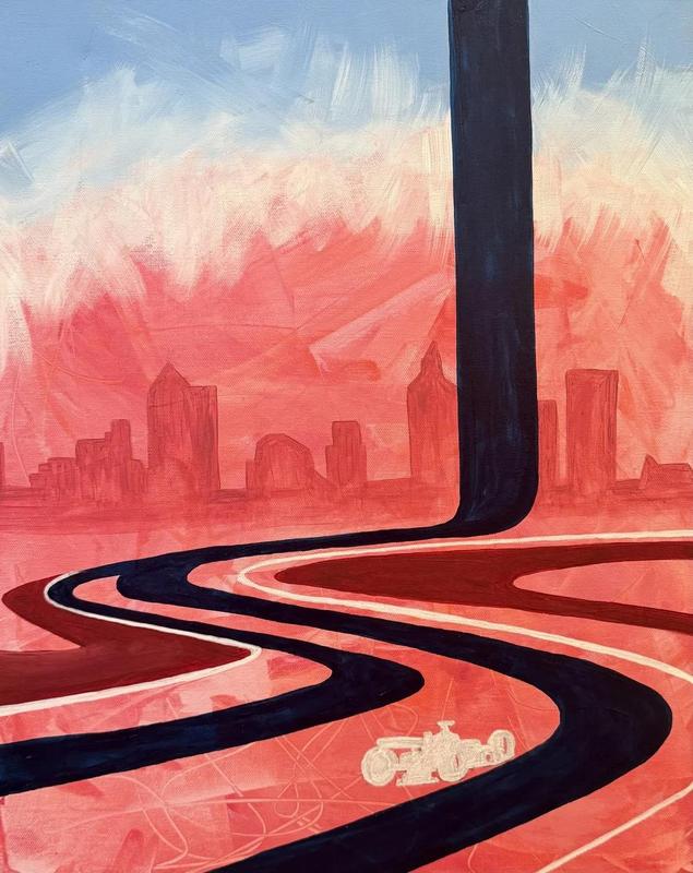 image - "Velocity", an art work by MJH teacher Emily Phillippe