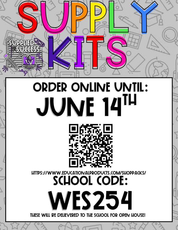 West Lauderdale Elementary School Supply Kits