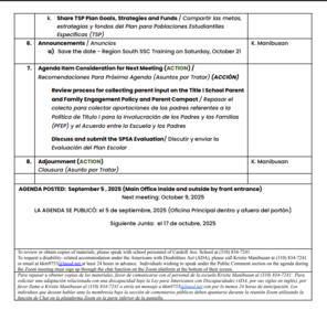 SSC Agenda Page 2