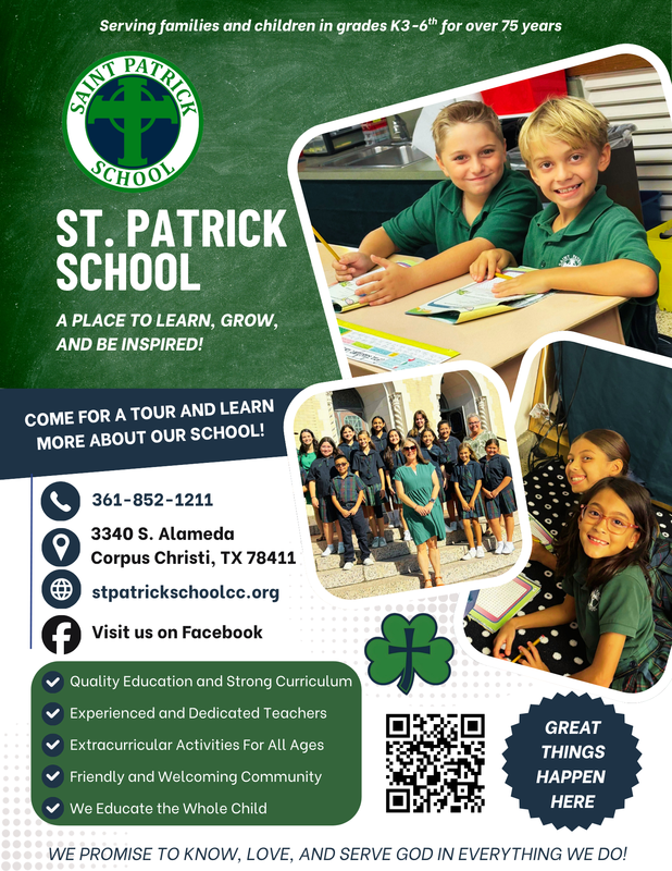St. Patrick School flyer