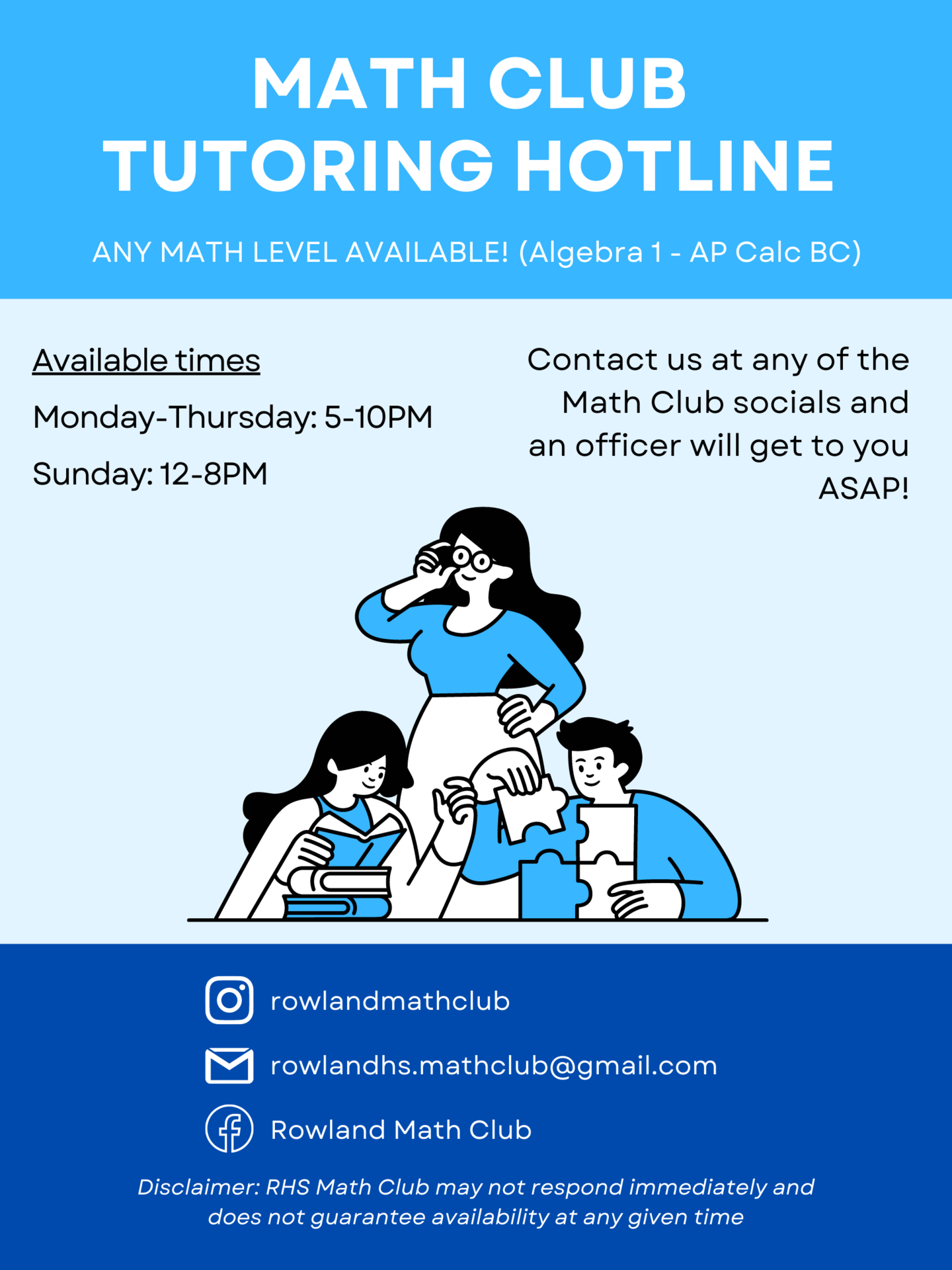 FREE tutoring