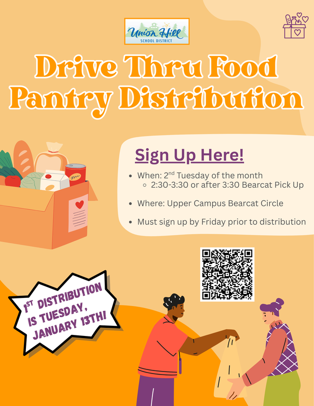 Drive thru food distribution-2nd Tuesday of each month