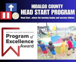 Program of Excellence graphic with photo of children playing outdoors