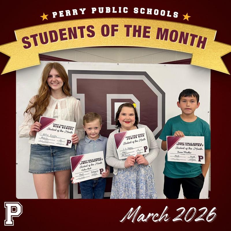 Perry Students of the Month