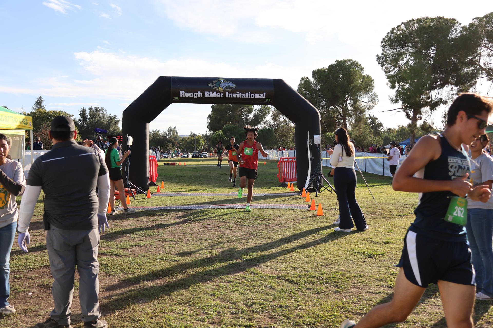 cross country runners in action