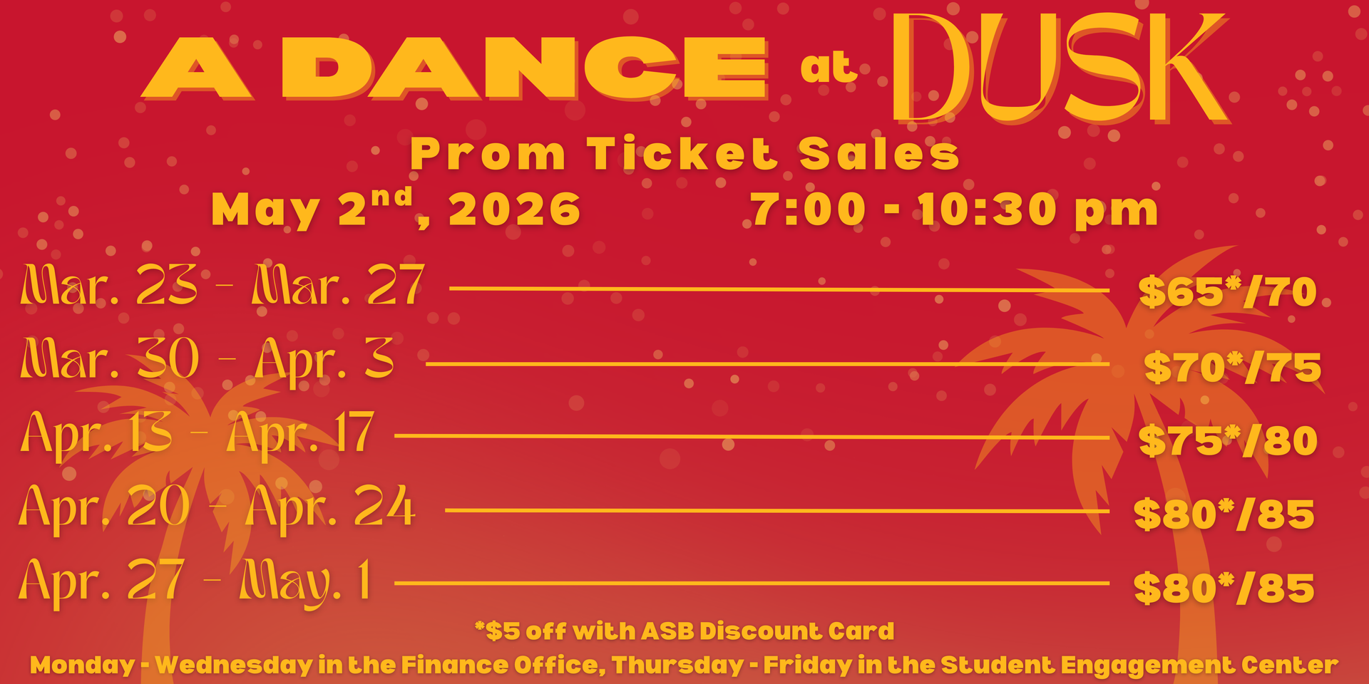 Prom Banner Pricing