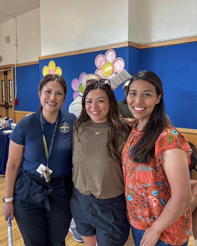 Mrs. Gonzalez with Two St. Andrew Moms