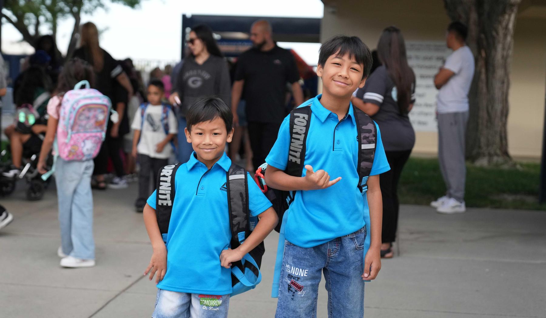two elementary school boys