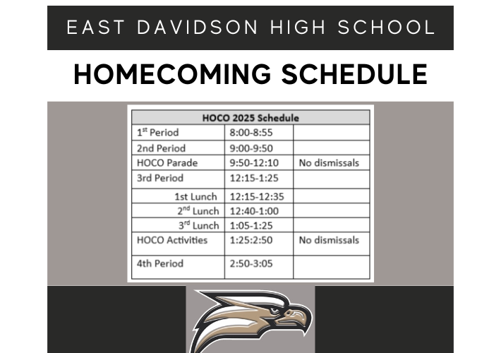 Homecoming schedule 10-10-25