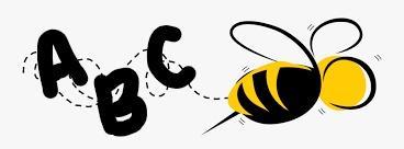 The letters "A", "B", and "C" with a bee flying by to represent a "spelling" bee.