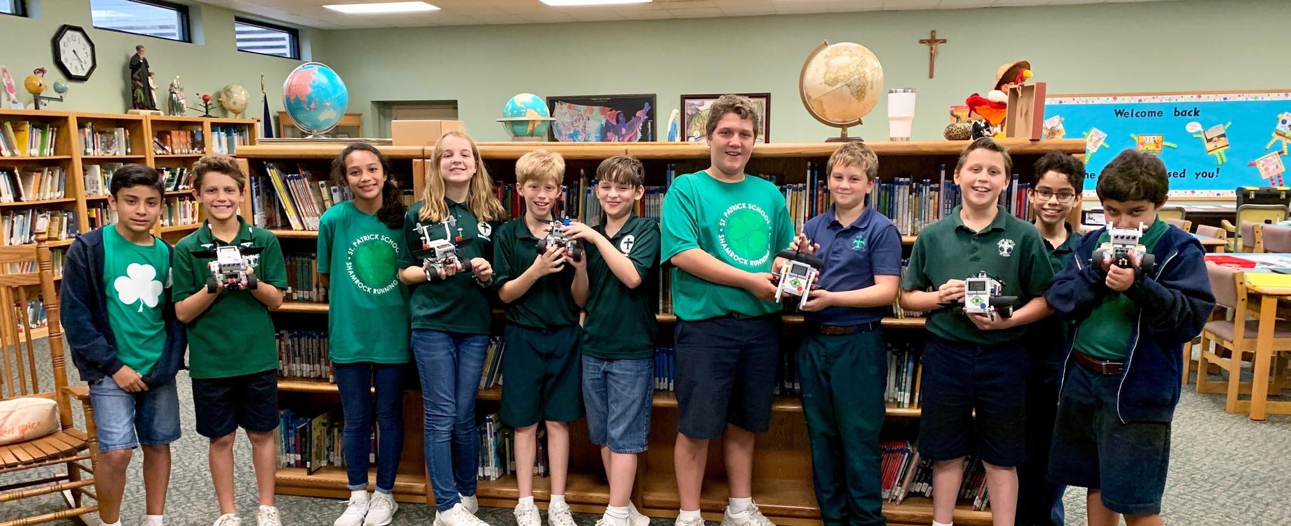 Student Innovators with Robots
