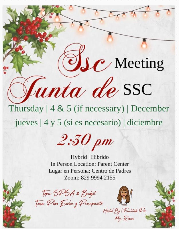 SSC parent meeting