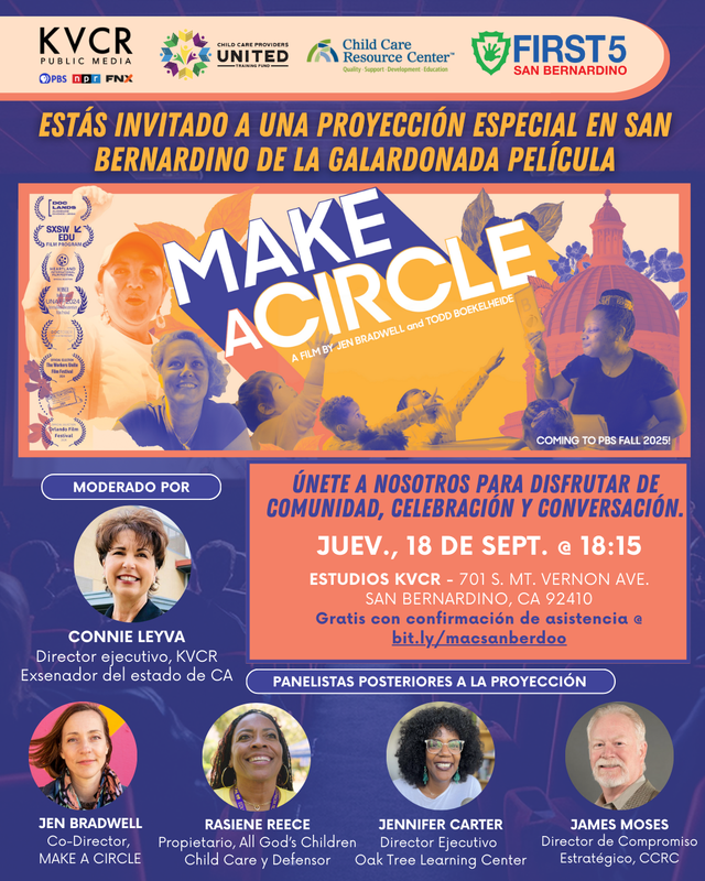special screening of movie make a circle Spanish flyer