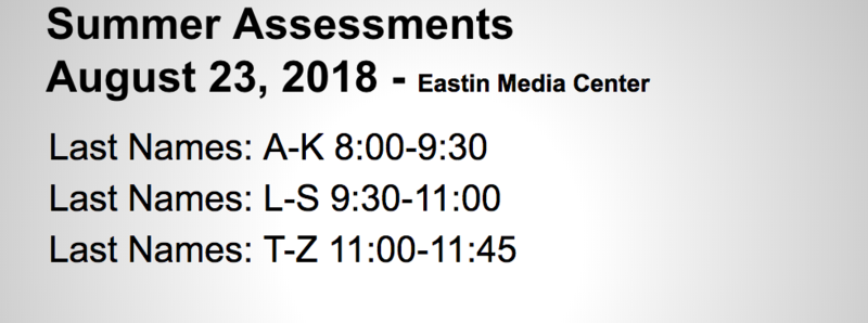 Kindergarten Orientation Times