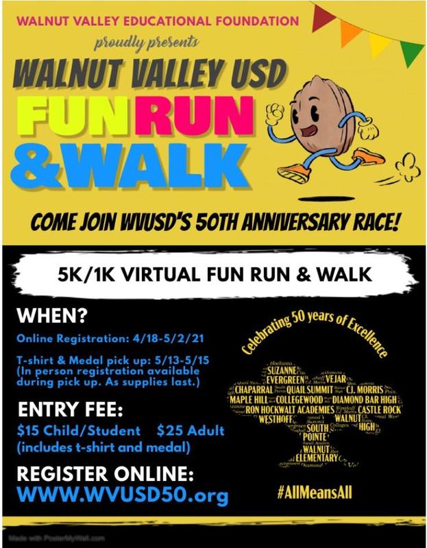 WVUSD 50th Anniversary celebratory Fun Run Featured Photo