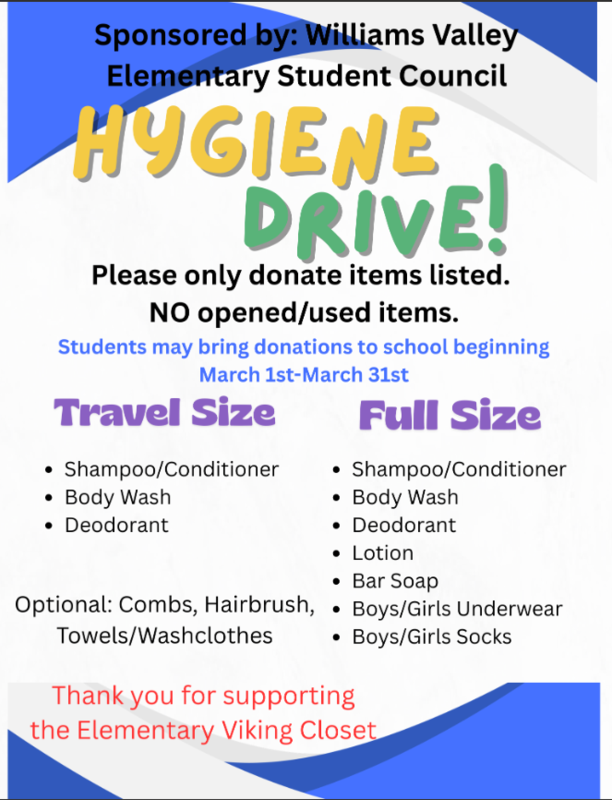 WVES Hygiene Drive