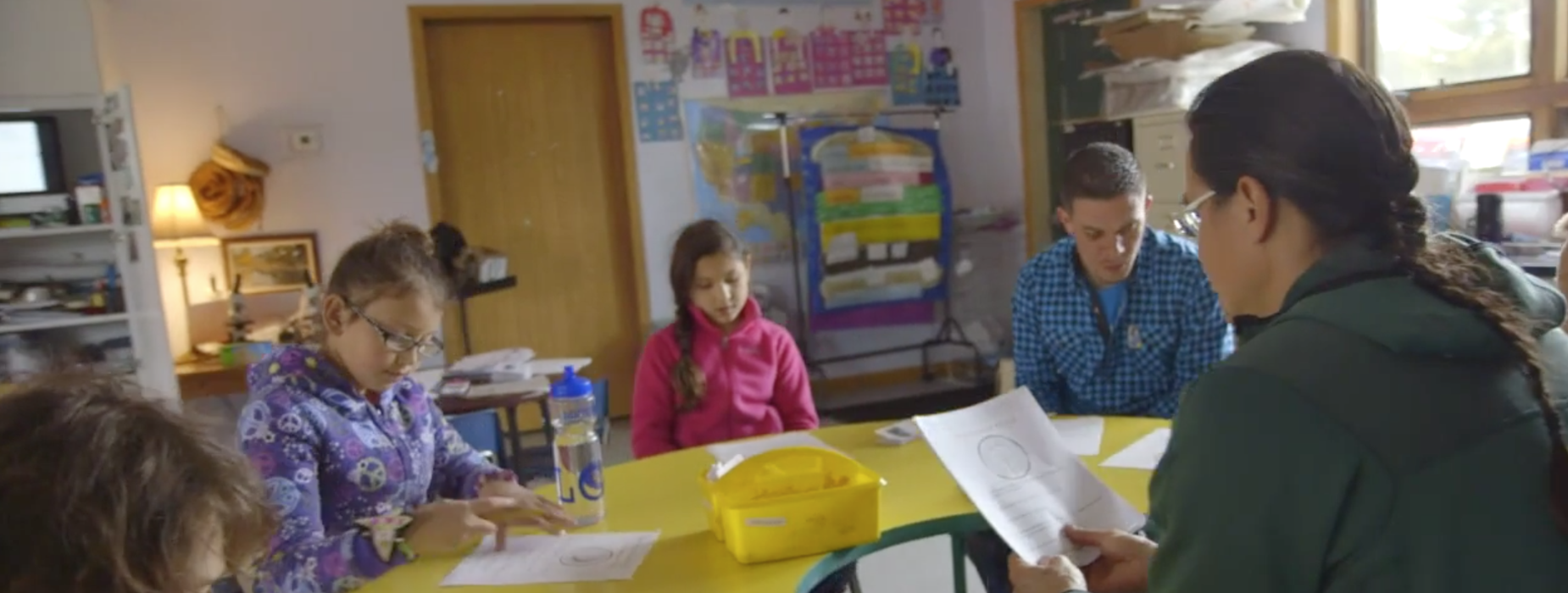 Students in class.